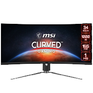 مانیتور گیمینگ ام اس آی مدل MPG ARTYMIS 343CQR Curved سایز 34 اینچ