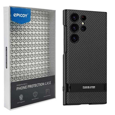 کاور گوشی سامسونگ Galaxy S23 Ultra اپیکوی مدل KickStand Carbon 