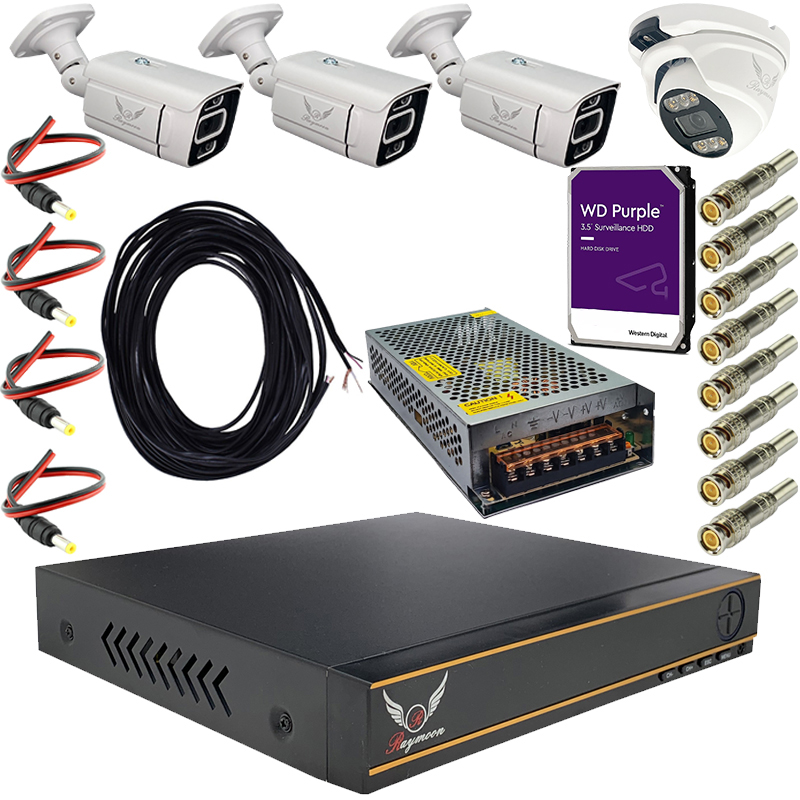 سیستم امنیتی رایمون مدل 2 مگاپیکسل کد RP-2MP-MS4C02