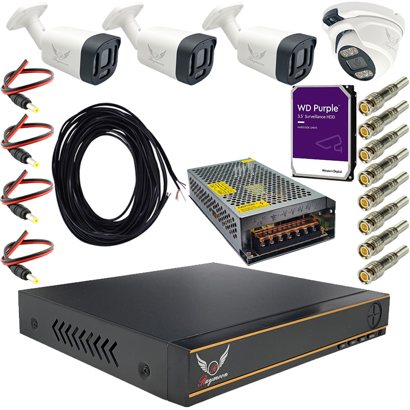 سیستم امنیتی رایمون مدل 2 مگاپیکسل کد RP-2MP-MS4C04