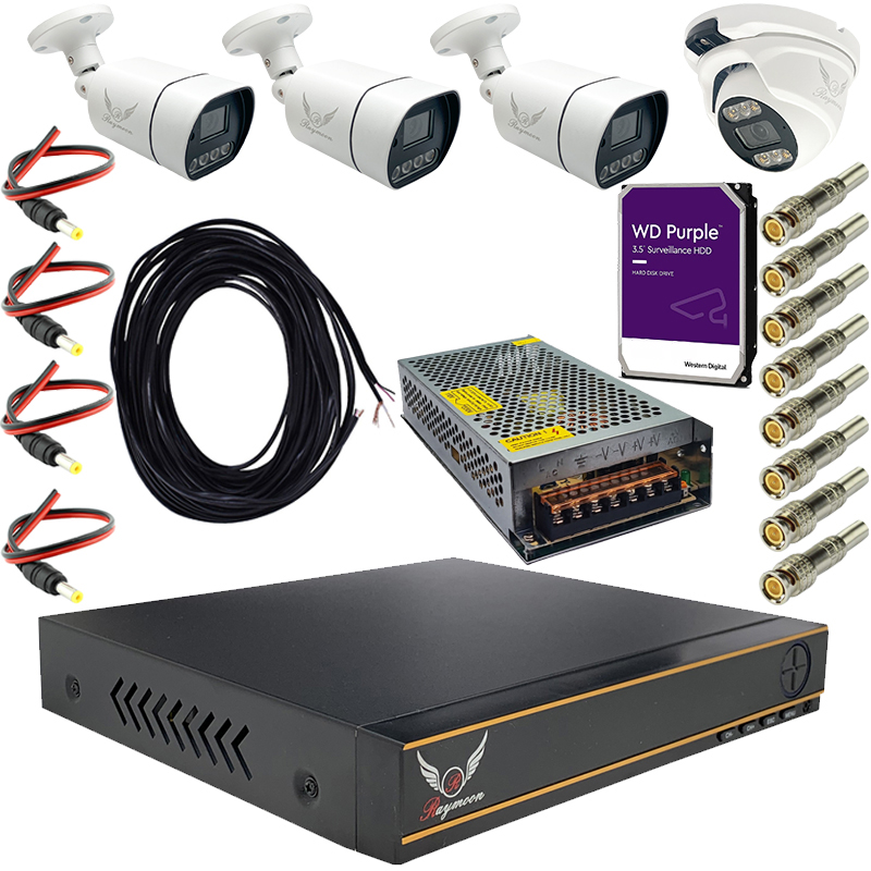 پک سیستم امنیتی رایمون مدل 2 مگاپیکسل کد RP-2MP-MS4C05