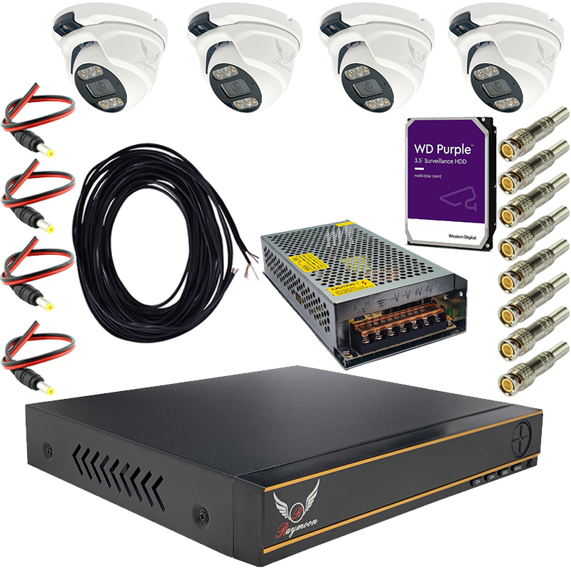 پک سیستم امنیتی رایمون مدل 2 مگاپیکسل کد RP-2MP-MS4C06