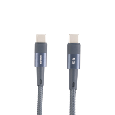کابل تایپ سی توکی مدل TQ-X08 طول 1 متر کابل USB-C توکی مدل TQ-X08 طول یک متر