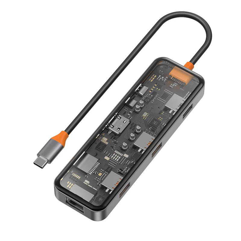 هاب USB-C بیوا 8 پورت مدل HUB-03 هاب 8 پورت USB-C بیوا مدل HUB-03