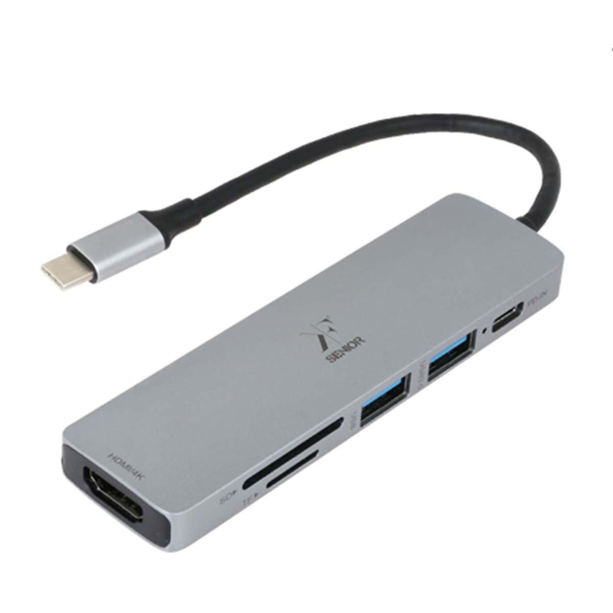 هاب USB-C کی اف سنیور 6 پورت مدل A-300 هاب USB-C کی اف سنیور 6 پورت مدل A-300-small-image