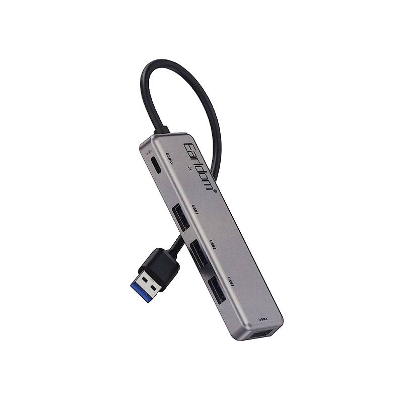 هاب USB 2.0 ارلدام 5 پورت مدل HUB12 هاب USB 2.0 ارلدام 5 پورت مدل HUB12