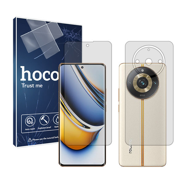 گلس گوشی ریلمی Realme 11 Pro Plus هوکو مدل HyGEL به همراه محافظ پشت گوشی