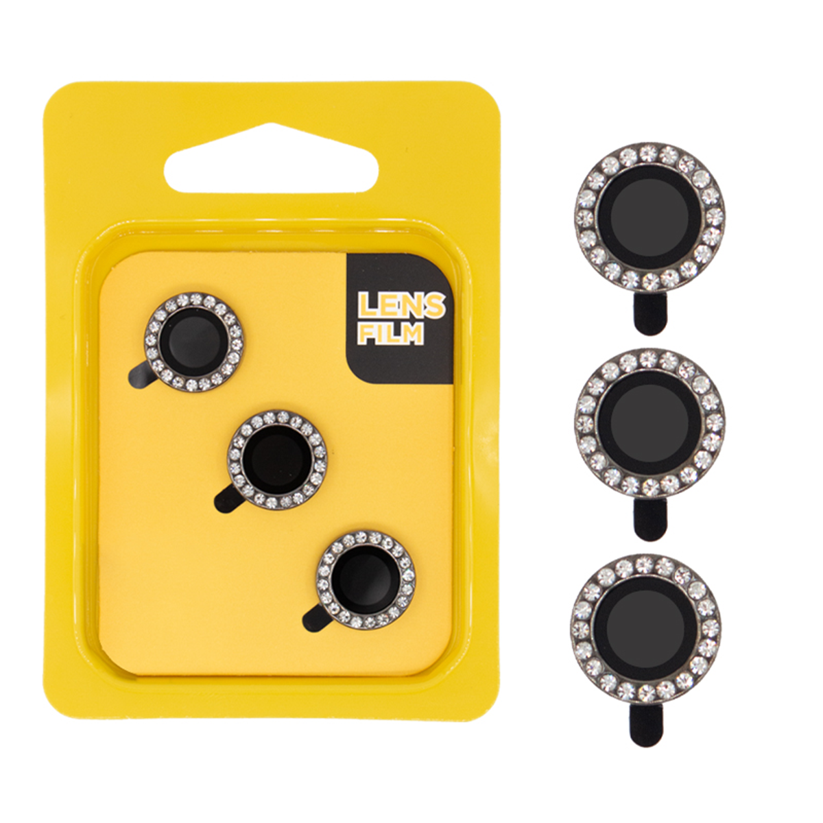 محافظ لنز دوربین گوشی اپل iPhone 13 pro / iPhone 13 promax کمرا فیلم مدل رینگی نگین دار