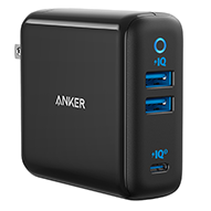 شارژر دیواری انکر 65 وات مدل POWERPORT III 3PORT 65W A2033H21