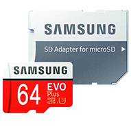 کارت حافظه microSDHC سامسونگ مدل Evo Plus کلاس 10 ظرفیت 64 گیگابایت به همراه آداپتور SD کارت حافظه microSDHC سامسونگ مدل Evo Plus کلاس 10 ظرفیت 64 گیگابایت به همراه آداپتور SD-small-image