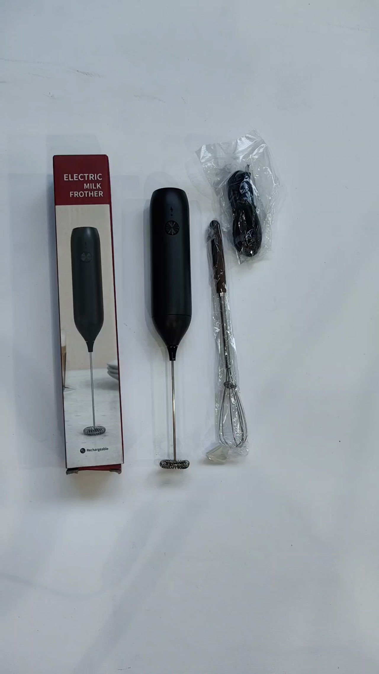 همزن شیر جعبه باز مدل Electric Milk Frother - مشکی
