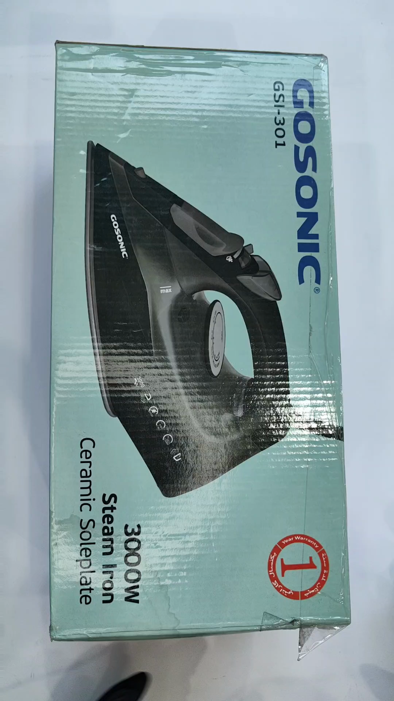 اتو بخار جعبه باز گوسونیک مدل GSI-301 - مشکی