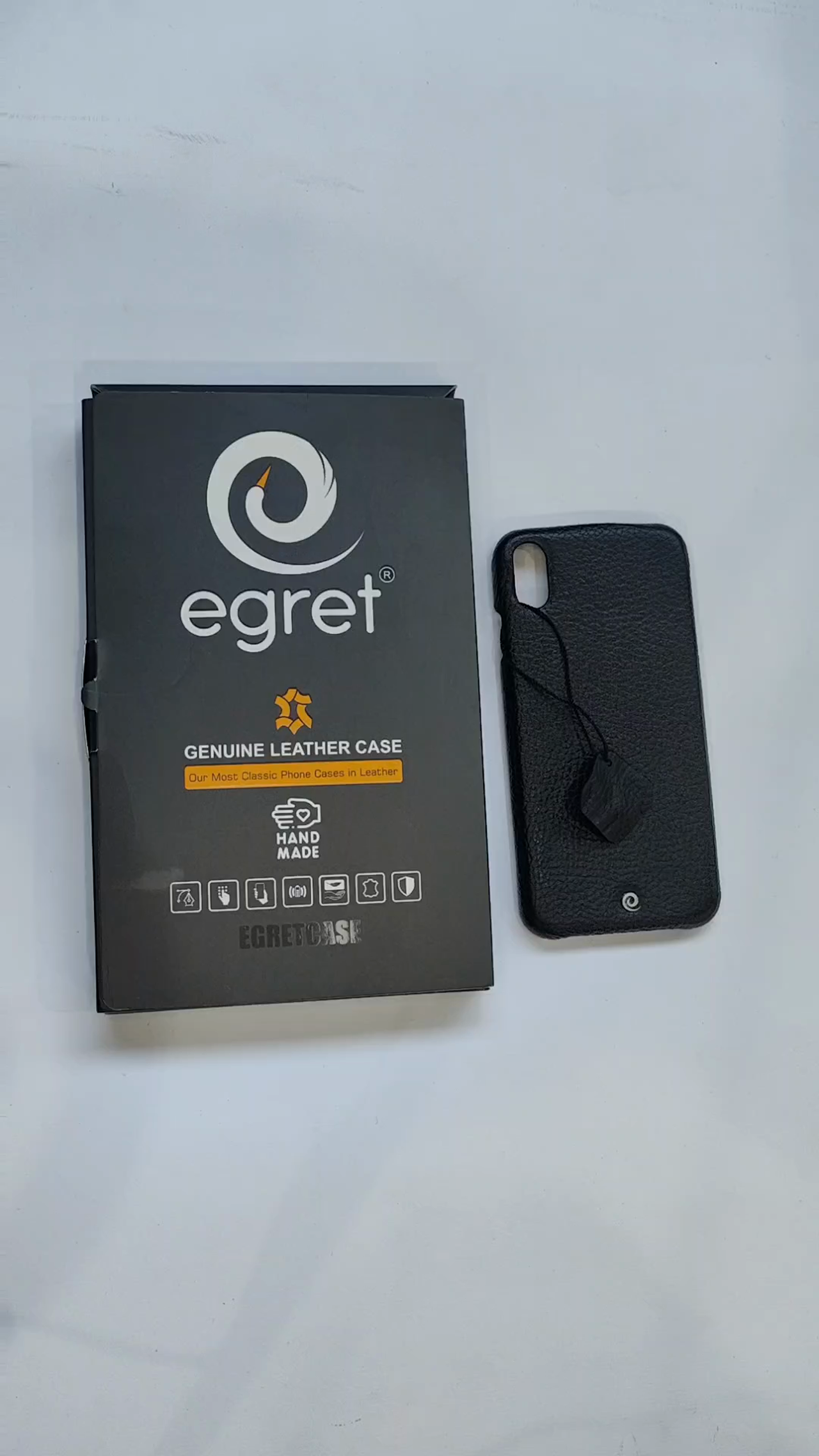 کاور گوشی جعبه باز اگرت مناسب برای گوشی موبایل اپل iPhone XS MAX چرم طبیعی - مشکی