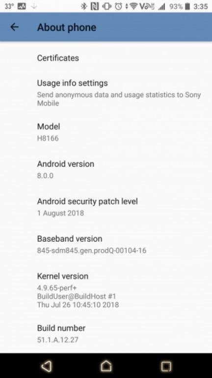 آپدیت دوربین xz2
