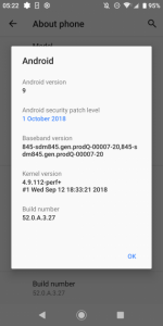آپدیت اندروید p برای اکسپریا Xz2