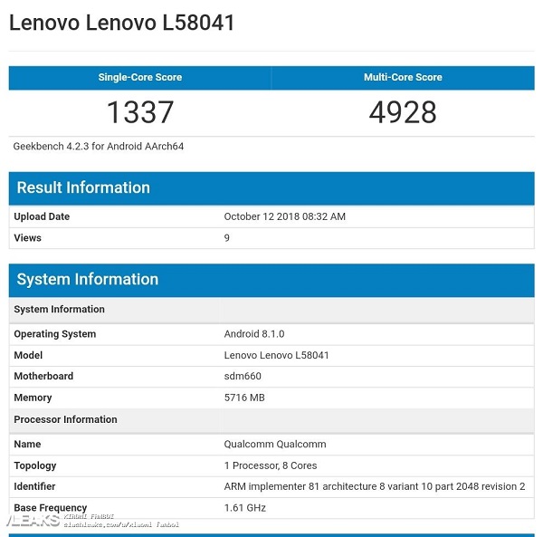 گیکبنچ لنوو 5s
