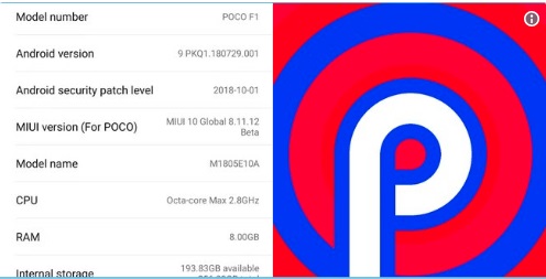 آپدیت اندروید پوکو f1