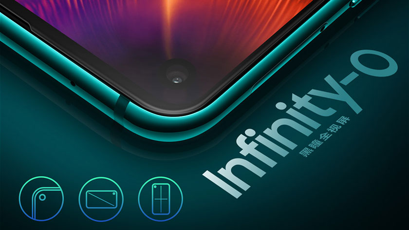 گلکسی A8s معرفی شد. اولین گوشی هوشمند جهان با صفحه نمایش طرح O