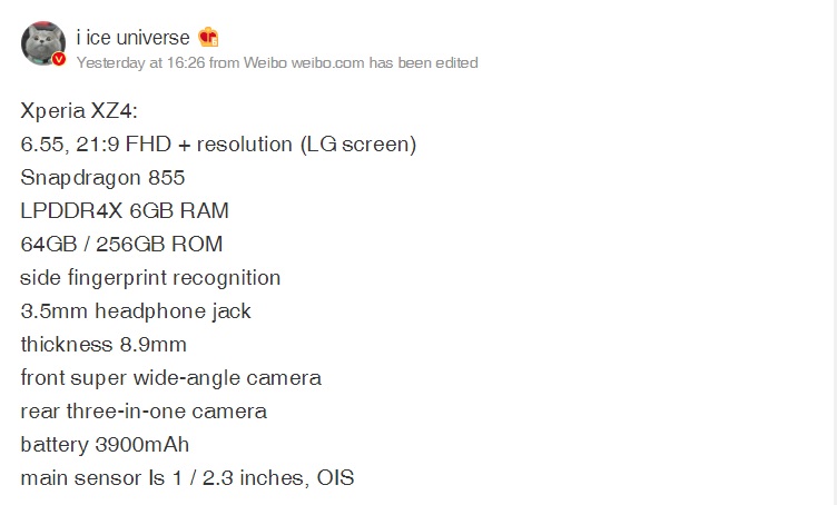 سونی اکسپریا ایکس زد 4