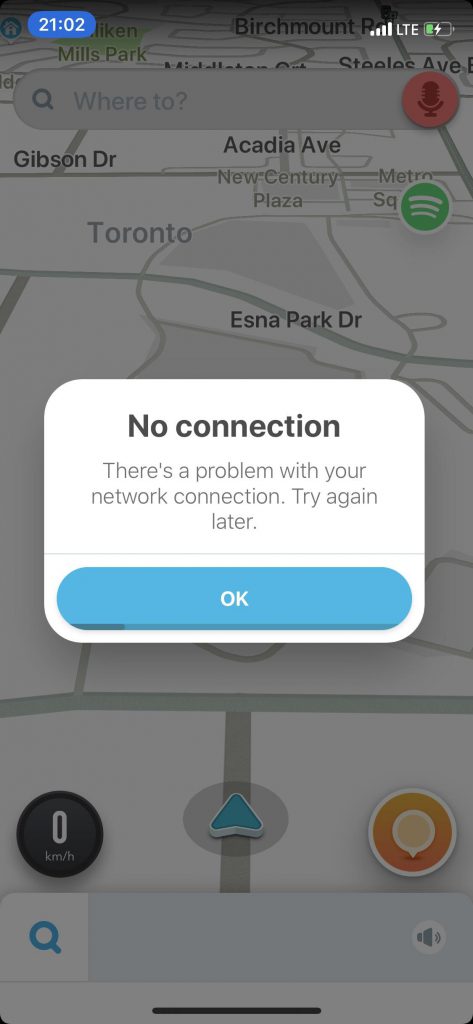 مشکل no connection در ویز