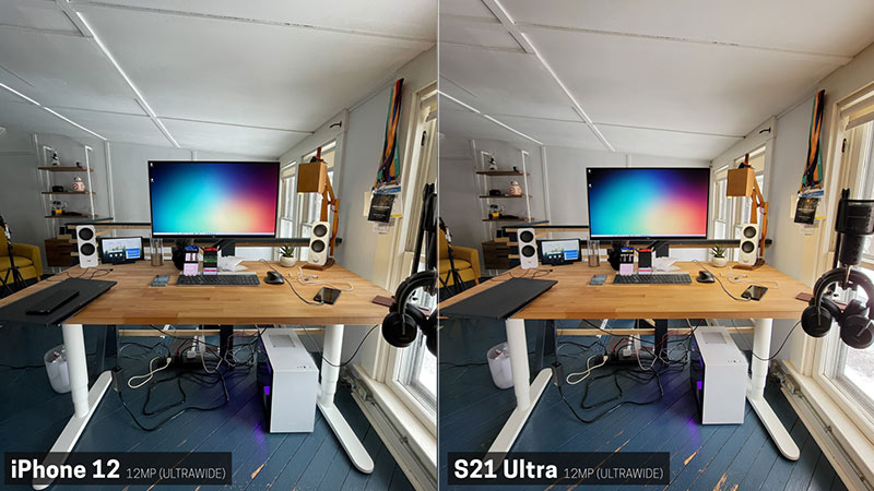 مقایسه دوربین سلفی آیفون 12 پرومکس و S21 Ultra