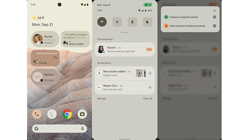 Notification Shade در اندروید 12
