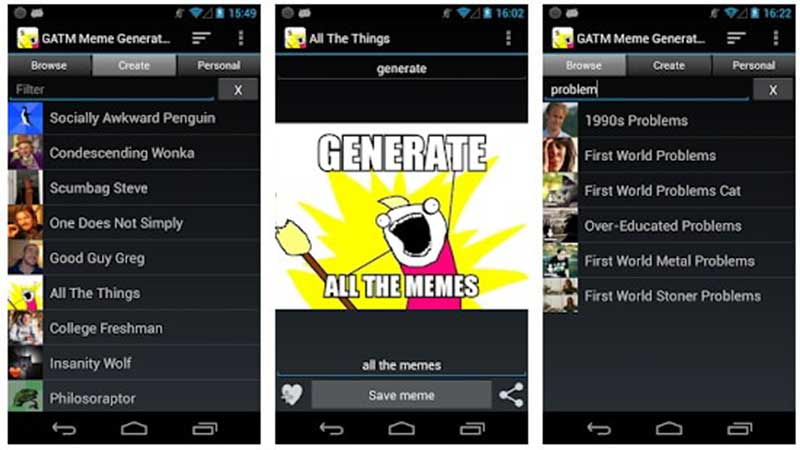 GATM Meme Generator برنامه ساخت میم