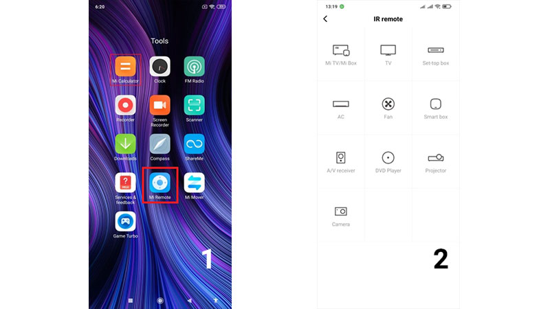 اپلیکیشن Mi Remote