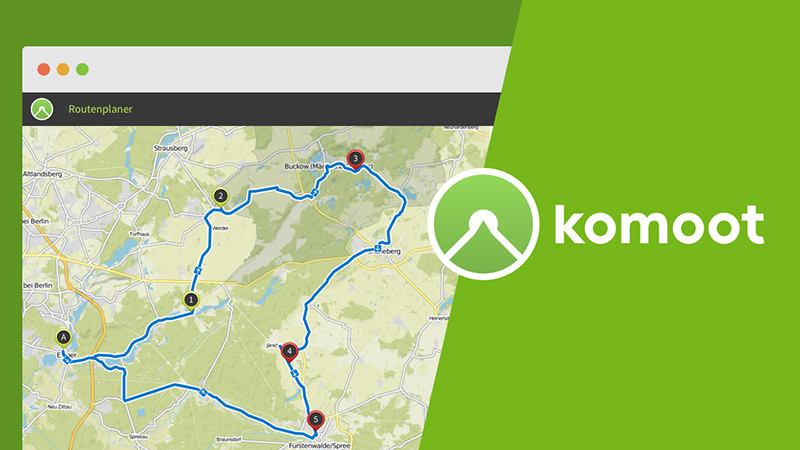 برنامه مسیریابی KOMOOT