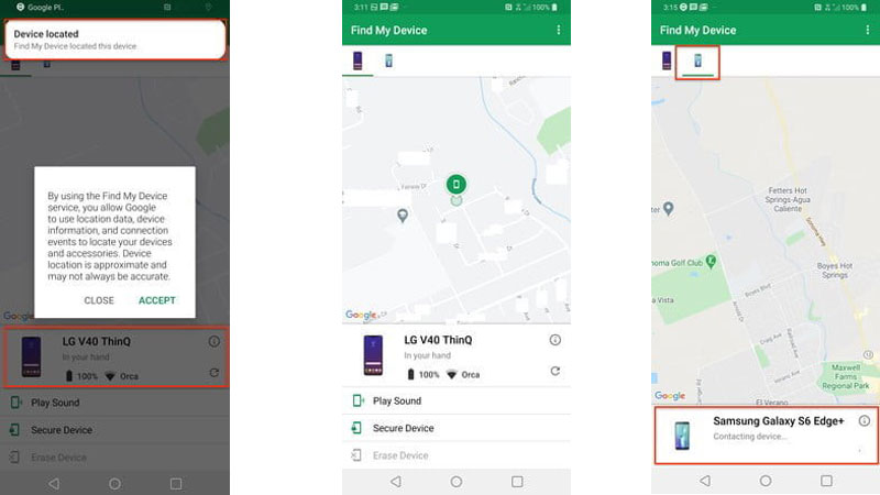 برنامه Find My Device