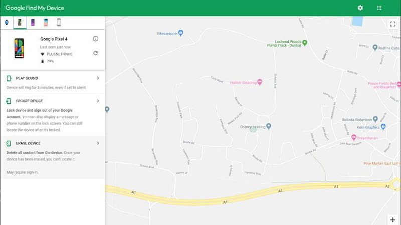 برنامه Find My Device