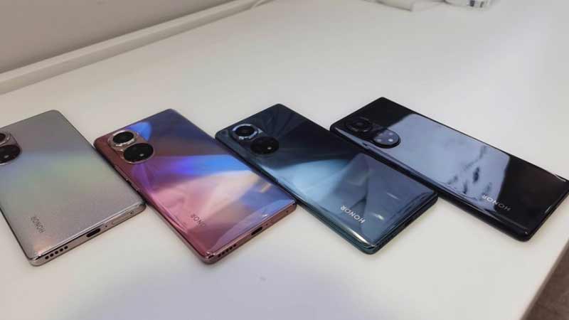 گوشی‌ Honor 50 در چهار رنگ مختلف