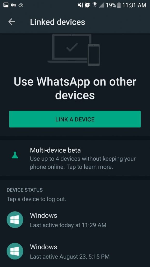 لینک کردن واتساپ کامپیوتر