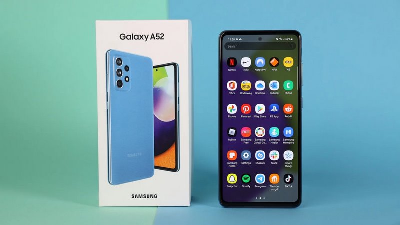 مقایسه گلکسی A52 با poco f3