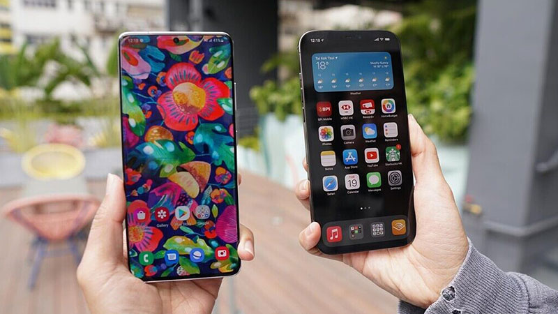 مقایسه آیفون 12 پرو مکس با گوشی S21 ultra
