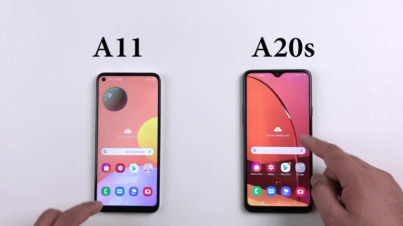 مقایسه گلکسی A11‌ با گلکسی A20s سامسونگ