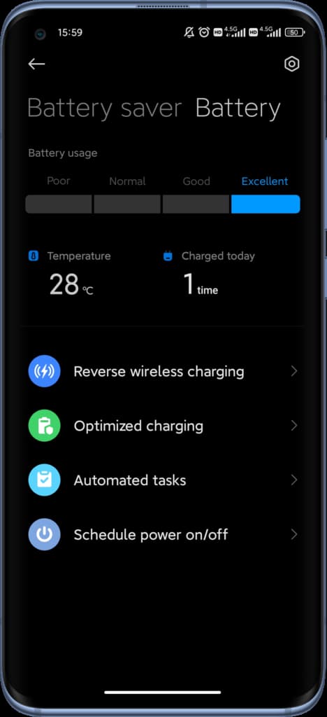 نحوه نمایش میزان باتری در Miui 13