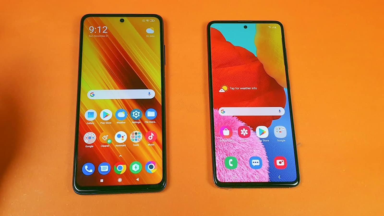 مقایسه گلکسیA51 سامسونگ با پوکو X3 NFC