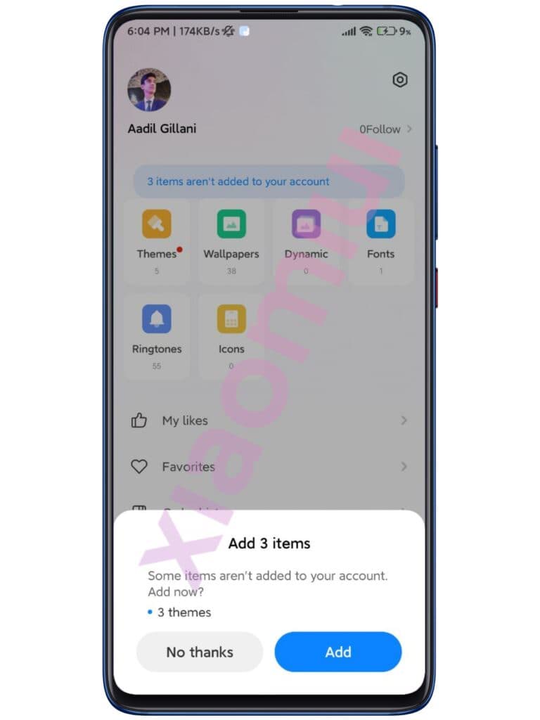 انتخاب تم در رابط کاربری Miui 13