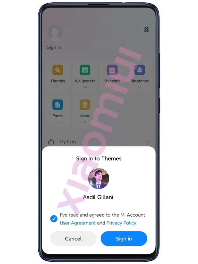 انتخاب تم در رابط کاربری Miui 13