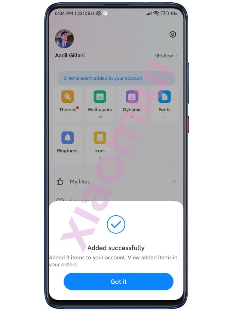 انتخاب تم در رابط کاربری Miui 13