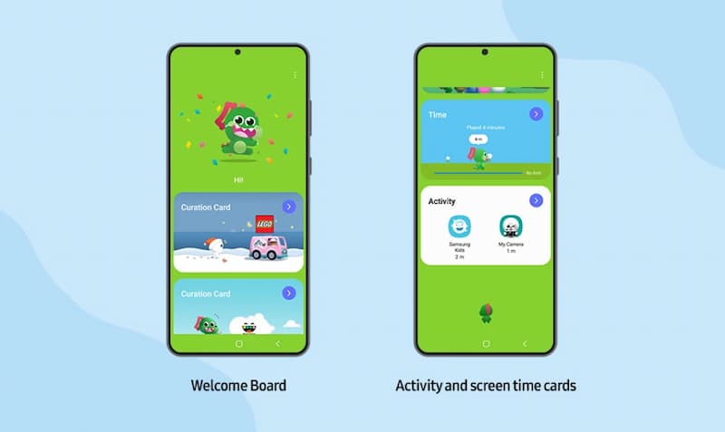خوشامدگویی رابط کاربری one ui 4 به کودکان