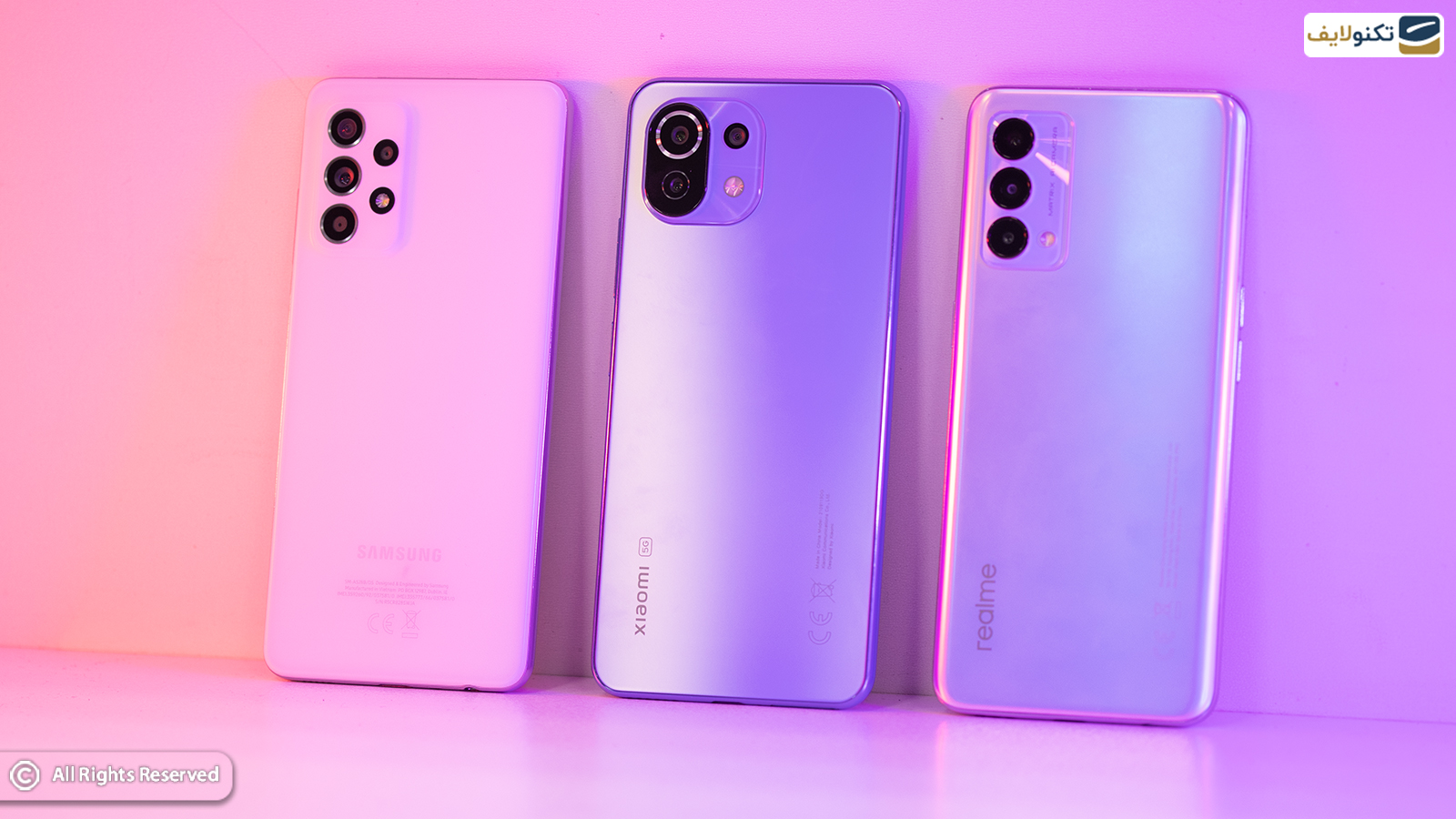 مقایسه دوربین گوشی A52s 5G، شیائومی 11 لایت 5G و ریلمی GT Master Edition