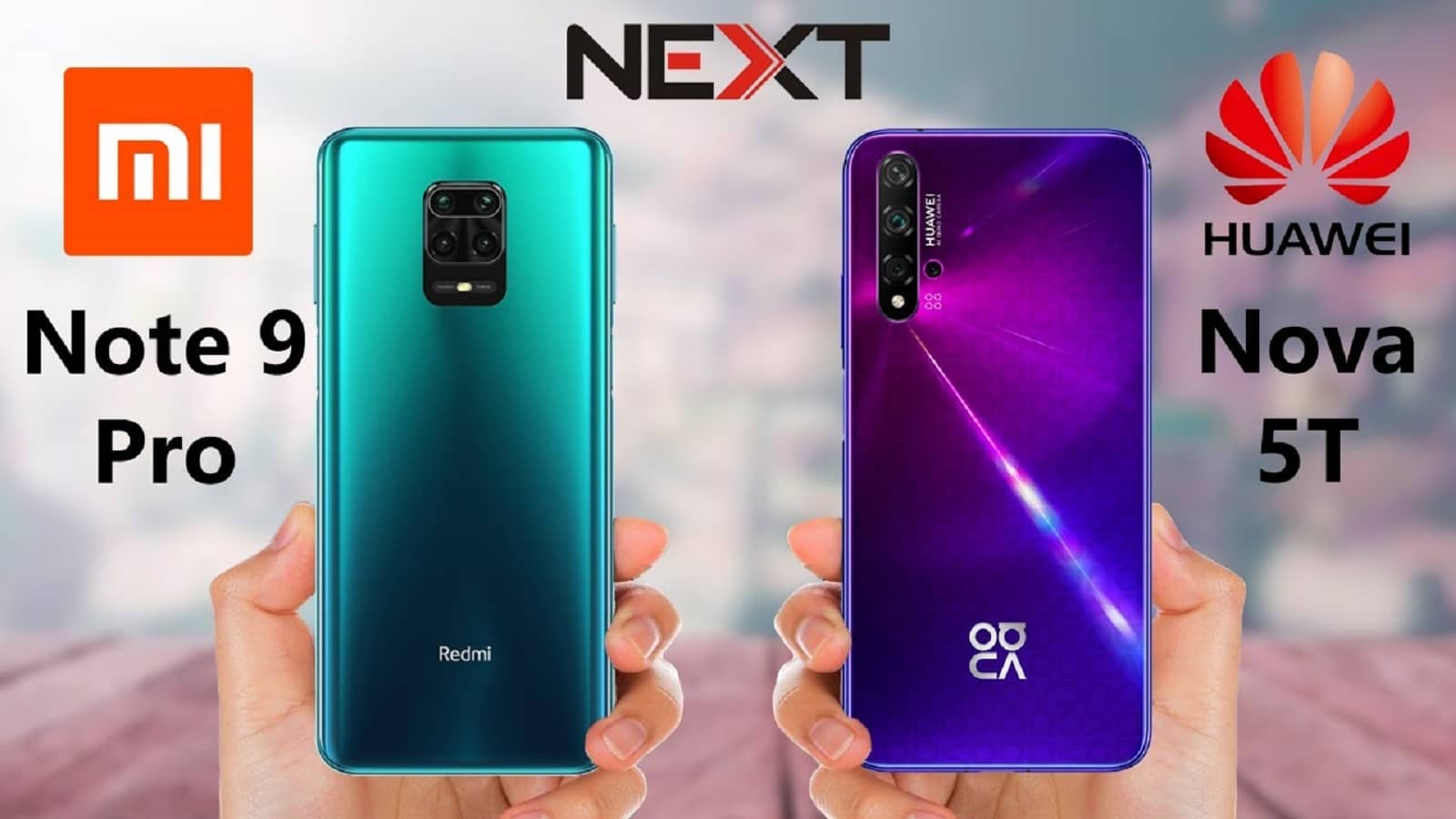مقایسه ردمی نوت 9 پرو شیائومی و هواوی Nova 5T