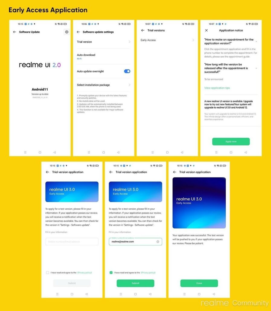 رابط کاربری Realme Ui 2.0