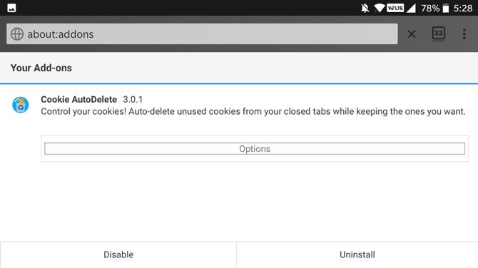 افزونه Cookie AutoDelete فایرفاکس