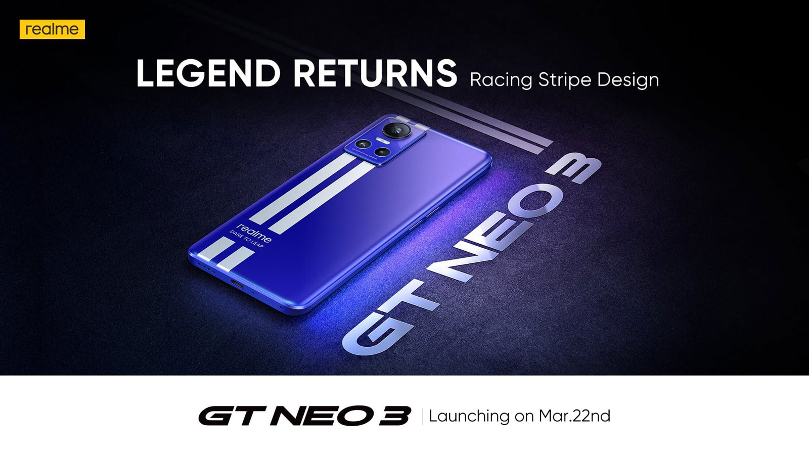 Realme GT Neo3 Le Mans در تاریخ 2 فروردین معرفی می‌شود