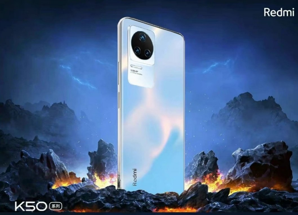 عکس گوشی redmi k50 آبی
