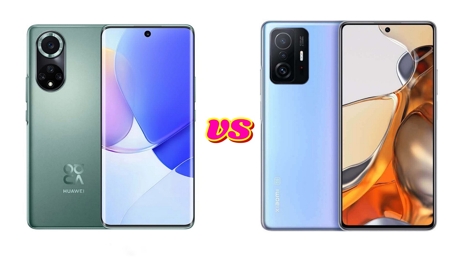 مقایسه گوشی شیائومی 11t 5g با هواوی nova 9