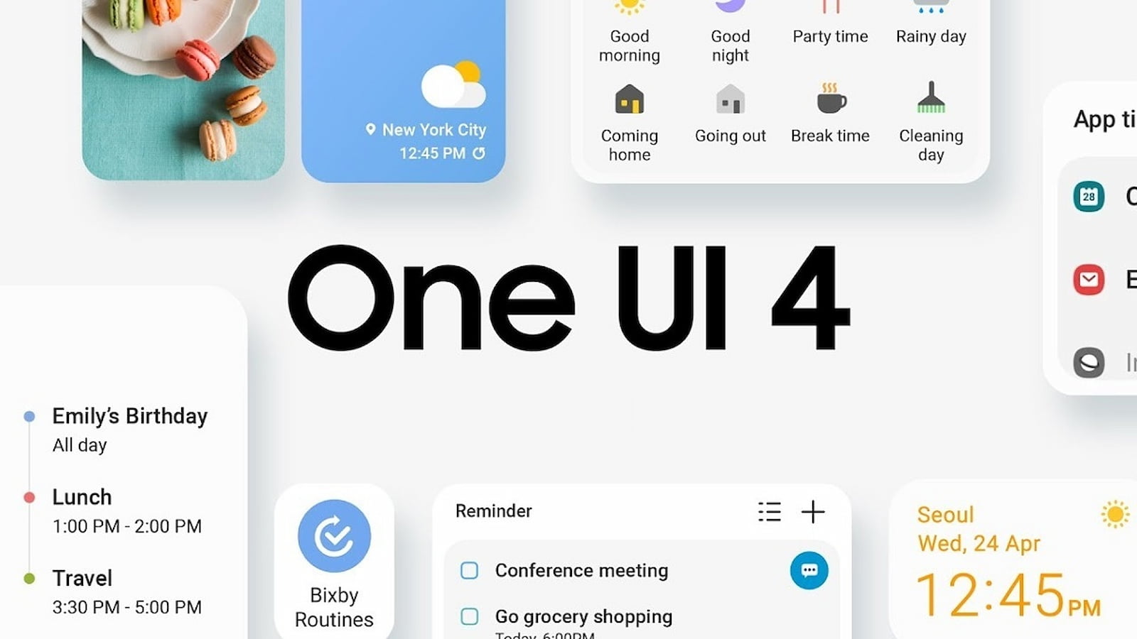 رابط کاربری One UI 4